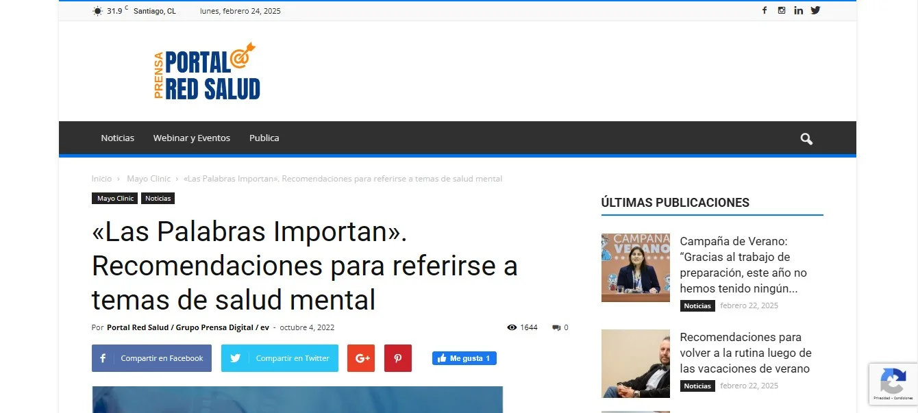 noticias Las Palabras Importan